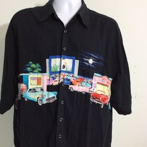 Coconut Cafe Mens 2X Button Front Shirt Hawaiian